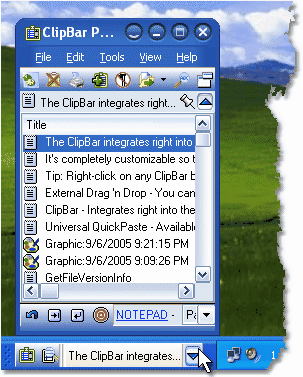 Click to view ClipMate Clipboard Extender 7.5.26 screenshot